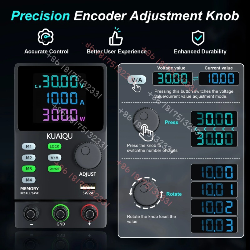 KUAIQU 300V 1A Adjustable DC P - Switching Dc Power Supply 300V 1A review and price