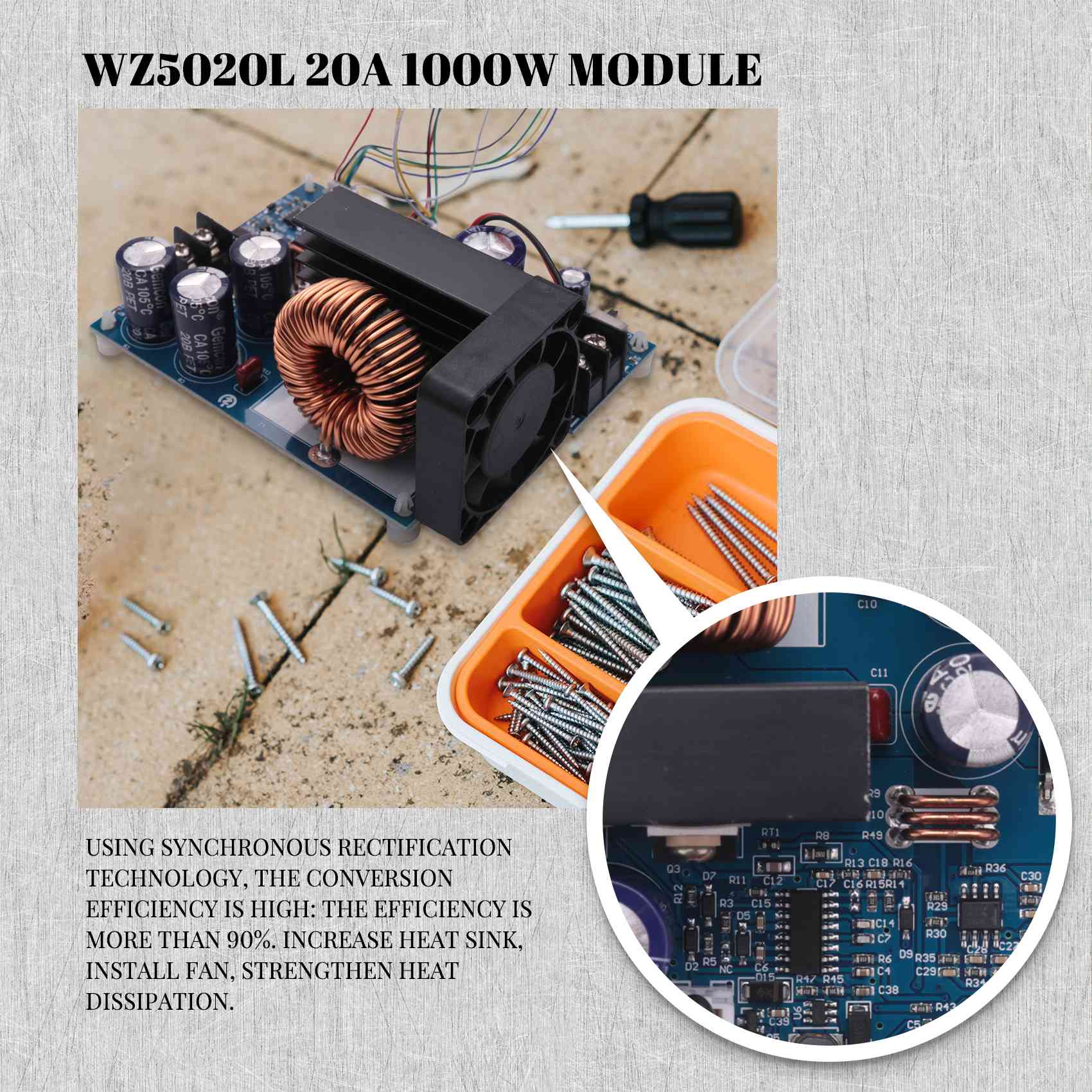 AC18(Guaranteed) WZ5020L 20A 1 - Step Down Dc Power Supply Module 1000W review and price